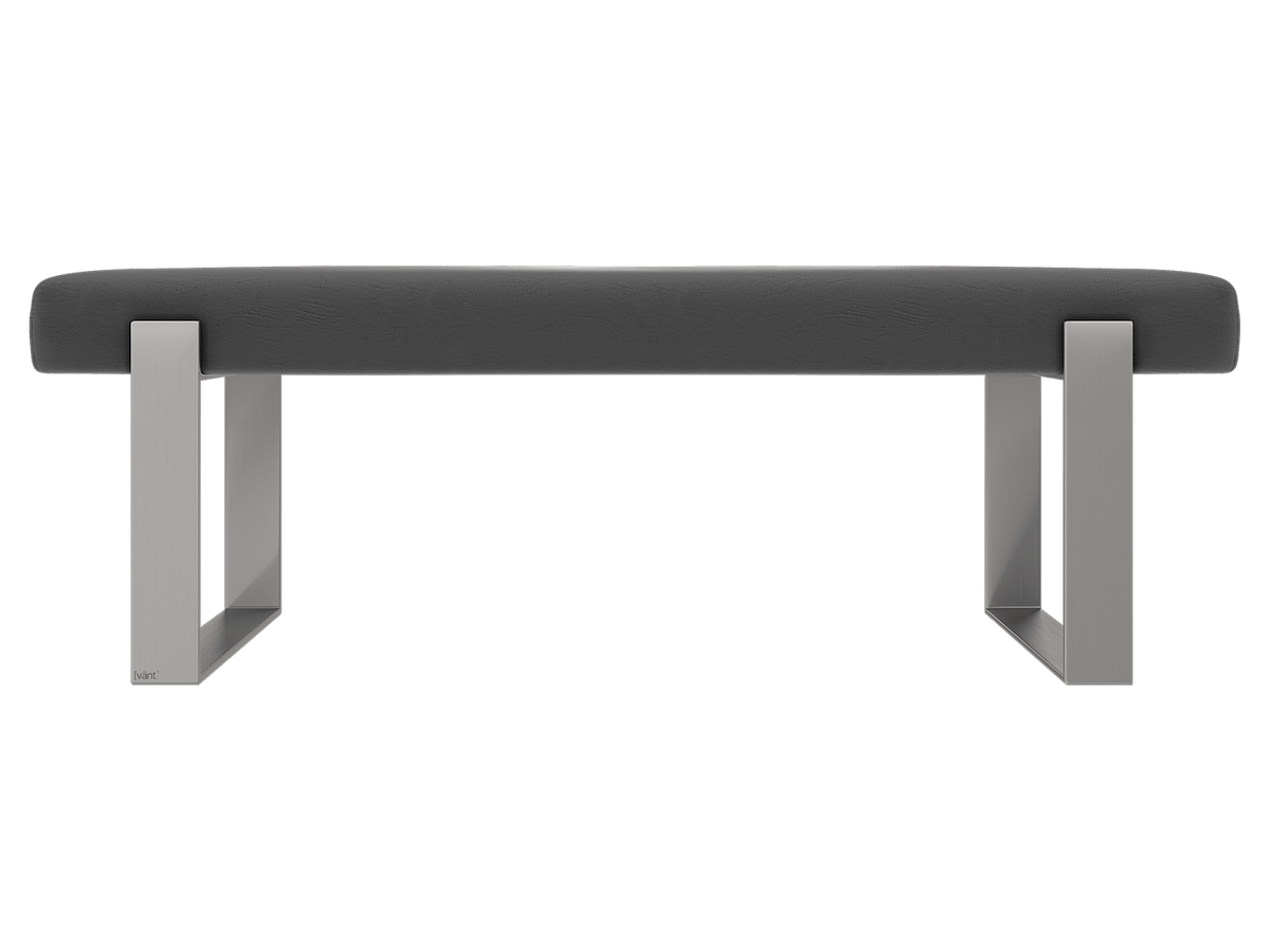 Black top padded bench