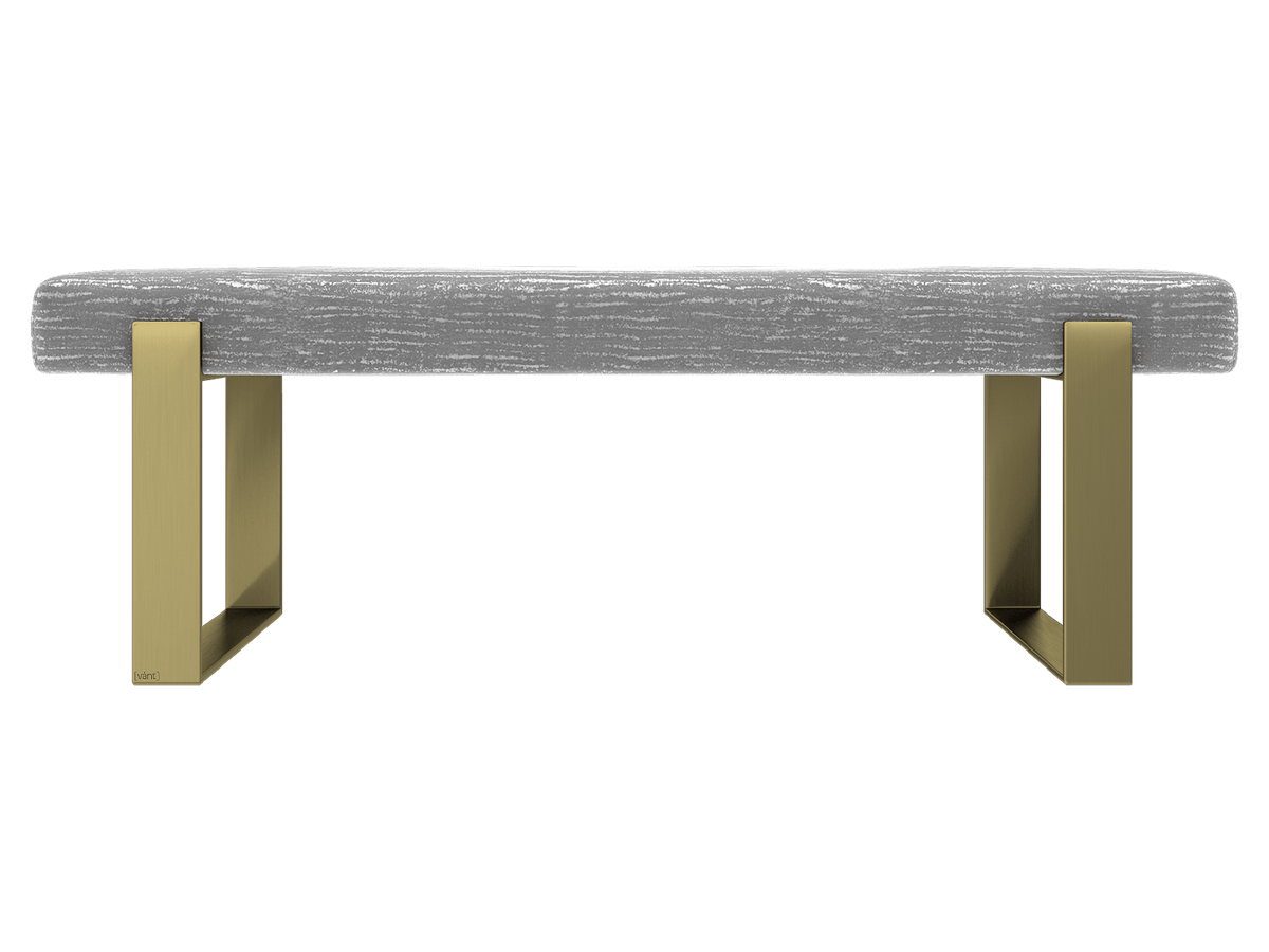 Brass on sale upholstered bench